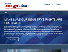 Tablet Screenshot of energynation.org